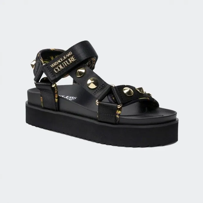 VERSACE JEANS COUTURE Versace Jeans Couture Sandalia negra