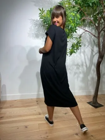 Vestido Botones ALIKA Negro