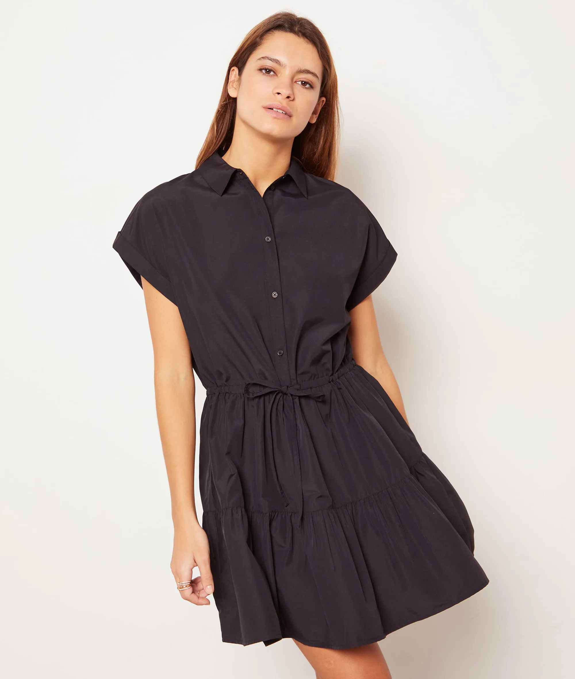 VESTIDO CAMISERO CIERRE CON BOTONES TOM NOIR  ETAM