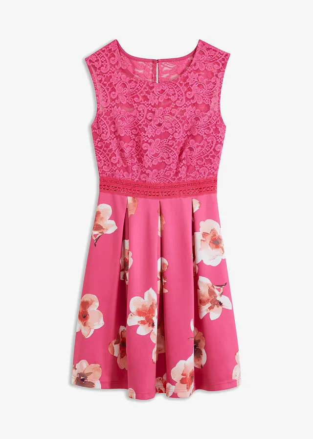 Vestido con estampado de flores Rosa con estampado de flores