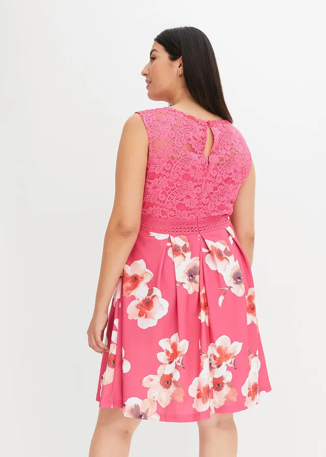 Vestido con estampado de flores Rosa con estampado de flores