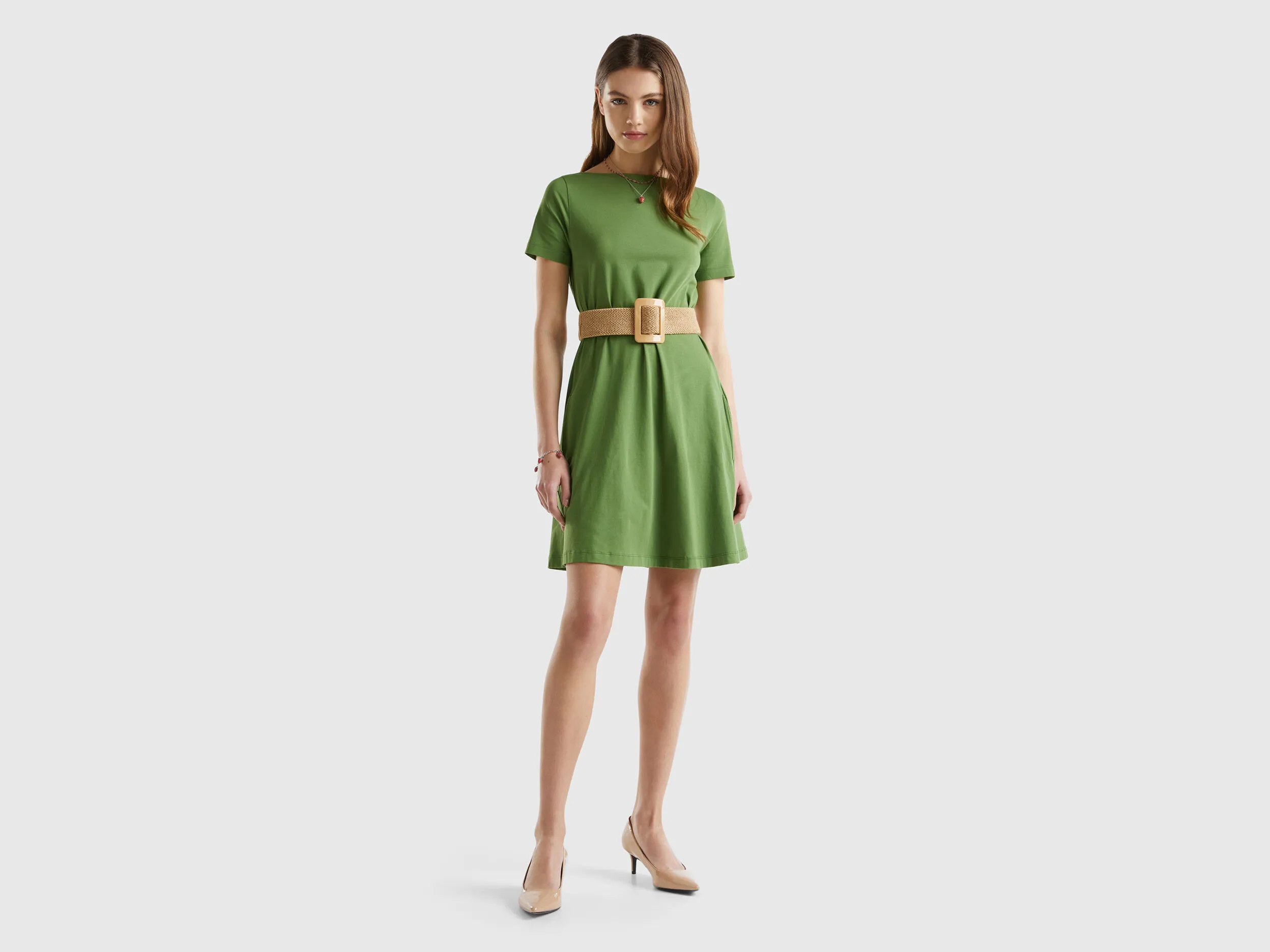 Vestido corto evasé
