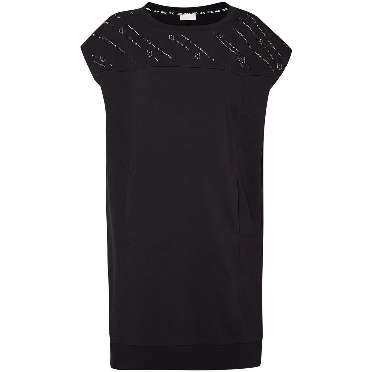 Vestido de felpa con strass