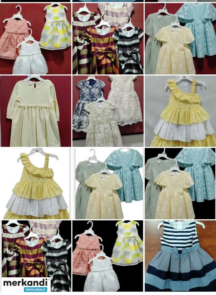 VESTIDO DE FIESTA ELEGANTE PARA NIñAS DE 2/3 A 5/6 AñOS  ATUENDO DE MODA DE ALTA CALIDAD A GRANEL PARA LA VENTA AL POR MENOR  