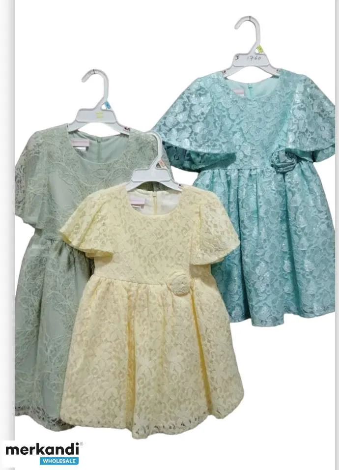 VESTIDO DE FIESTA ELEGANTE PARA NIñAS DE 2/3 A 5/6 AñOS  ATUENDO DE MODA DE ALTA CALIDAD A GRANEL PARA LA VENTA AL POR MENOR  