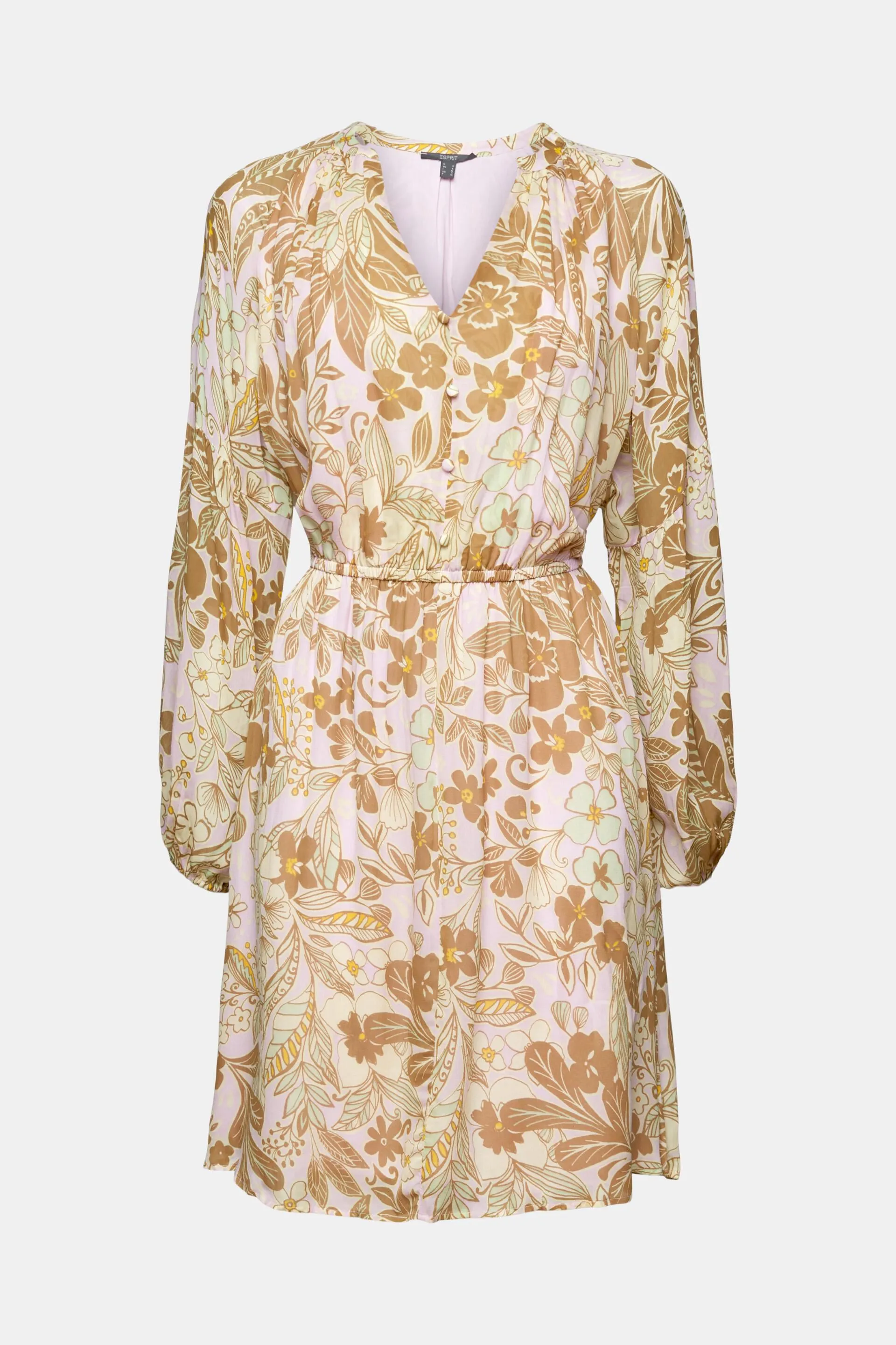 Vestido de gasa con estampado de flores