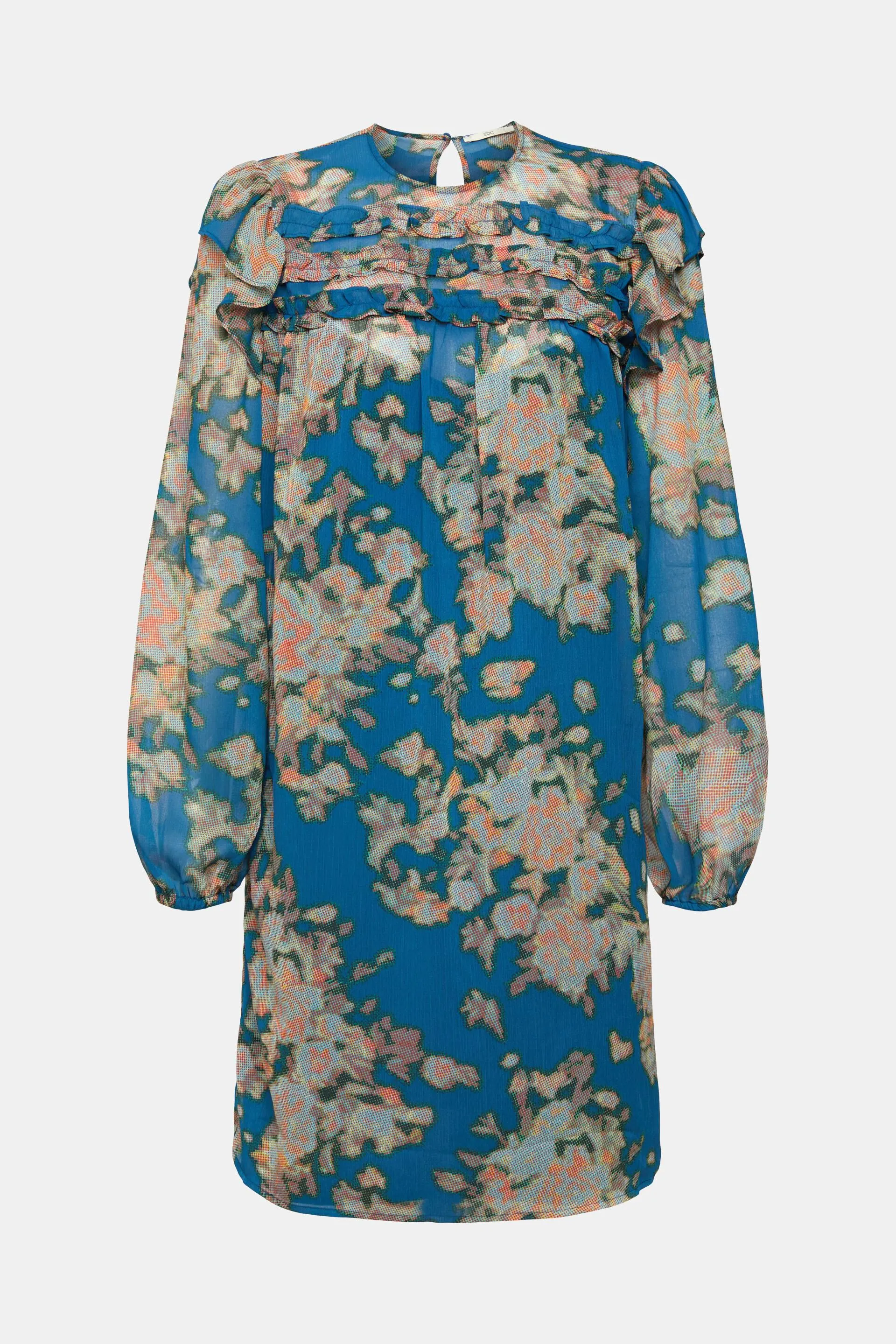 Vestido de gasa con estampado