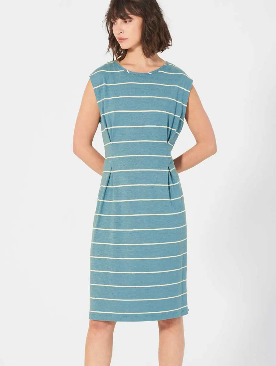 Vestido de rayas sin mangas ecológico para mujer