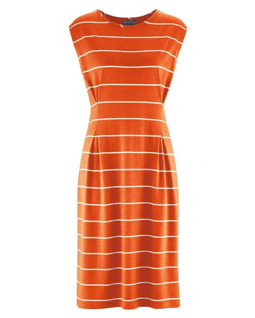 Vestido de rayas sin mangas ecológico para mujer