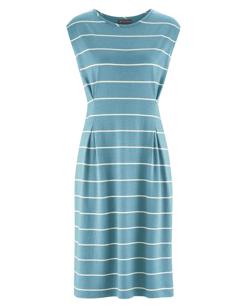 Vestido de rayas sin mangas ecológico para mujer