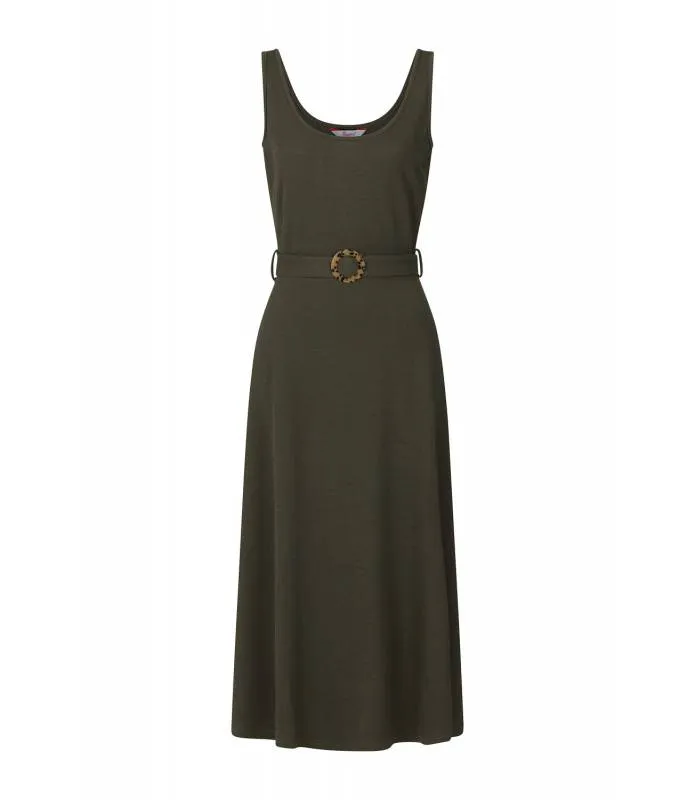 Vestido Largo Caqui Asas Louise DR16332KAK Banned
