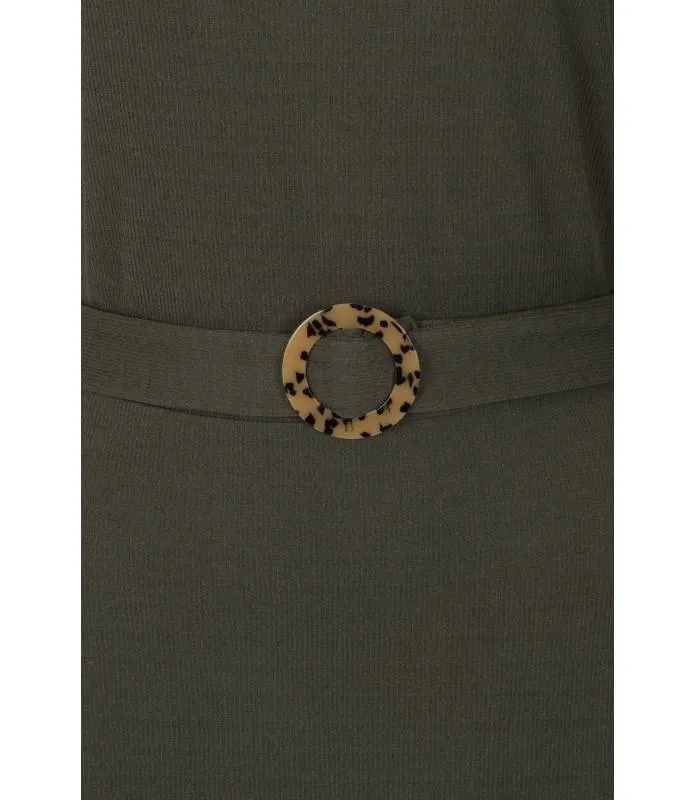Vestido Largo Caqui Asas Louise DR16332KAK Banned