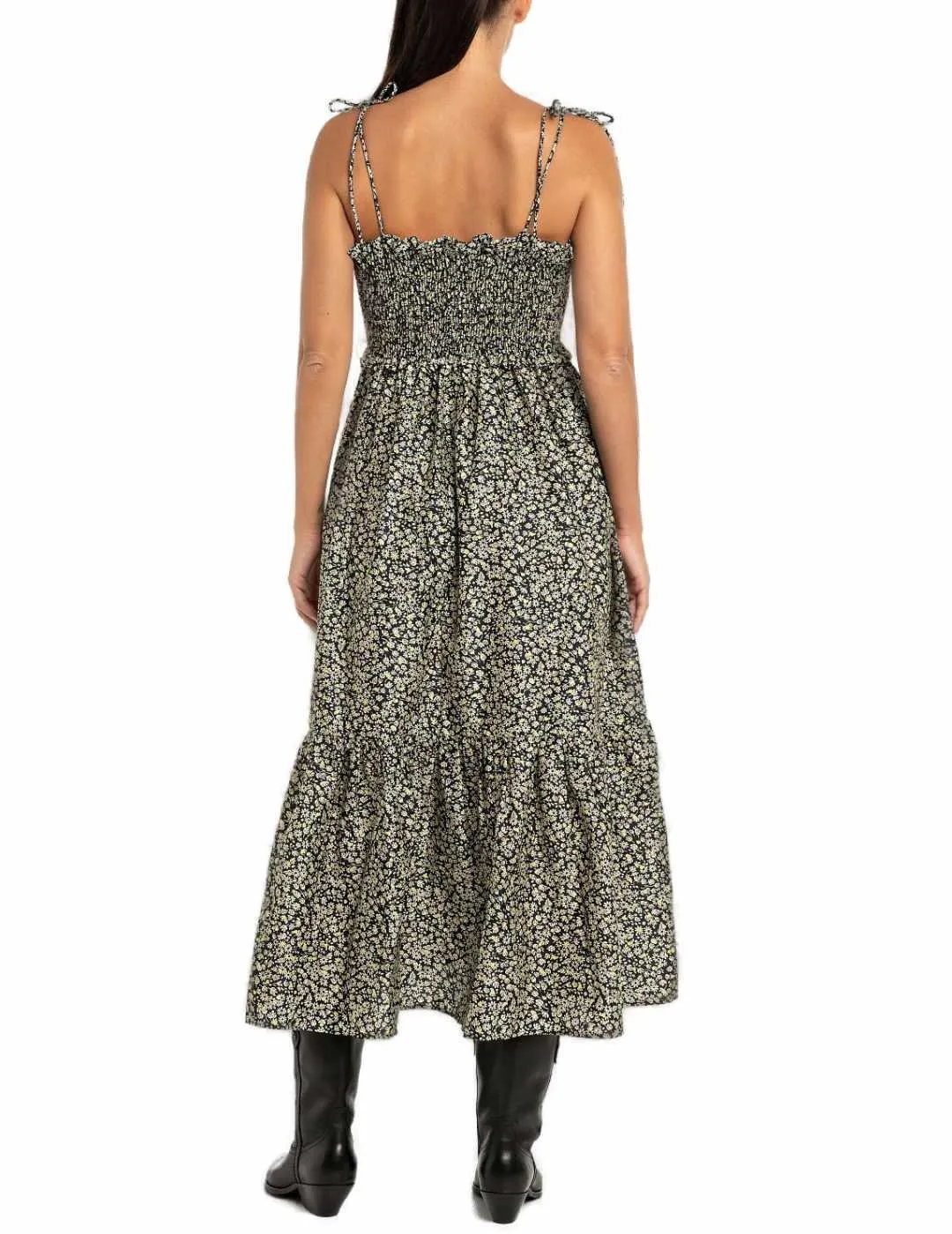 Vestido largo Replay flores de tirantes finos para mujer