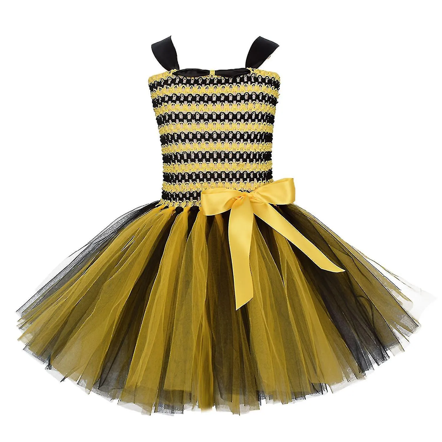 Vestido para niños Bee Set Niñas 1 de junio Actuación del Día del Niño Sarong Puffy Skirt