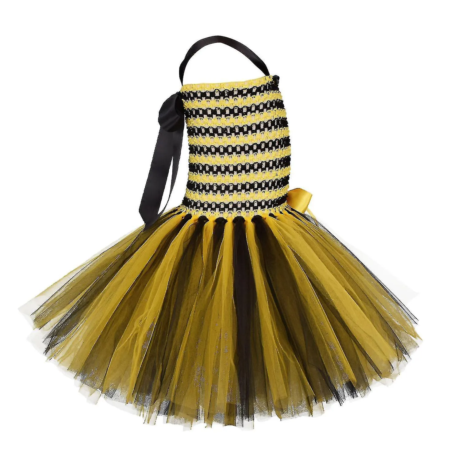 Vestido para niños Bee Set Niñas 1 de junio Actuación del Día del Niño Sarong Puffy Skirt