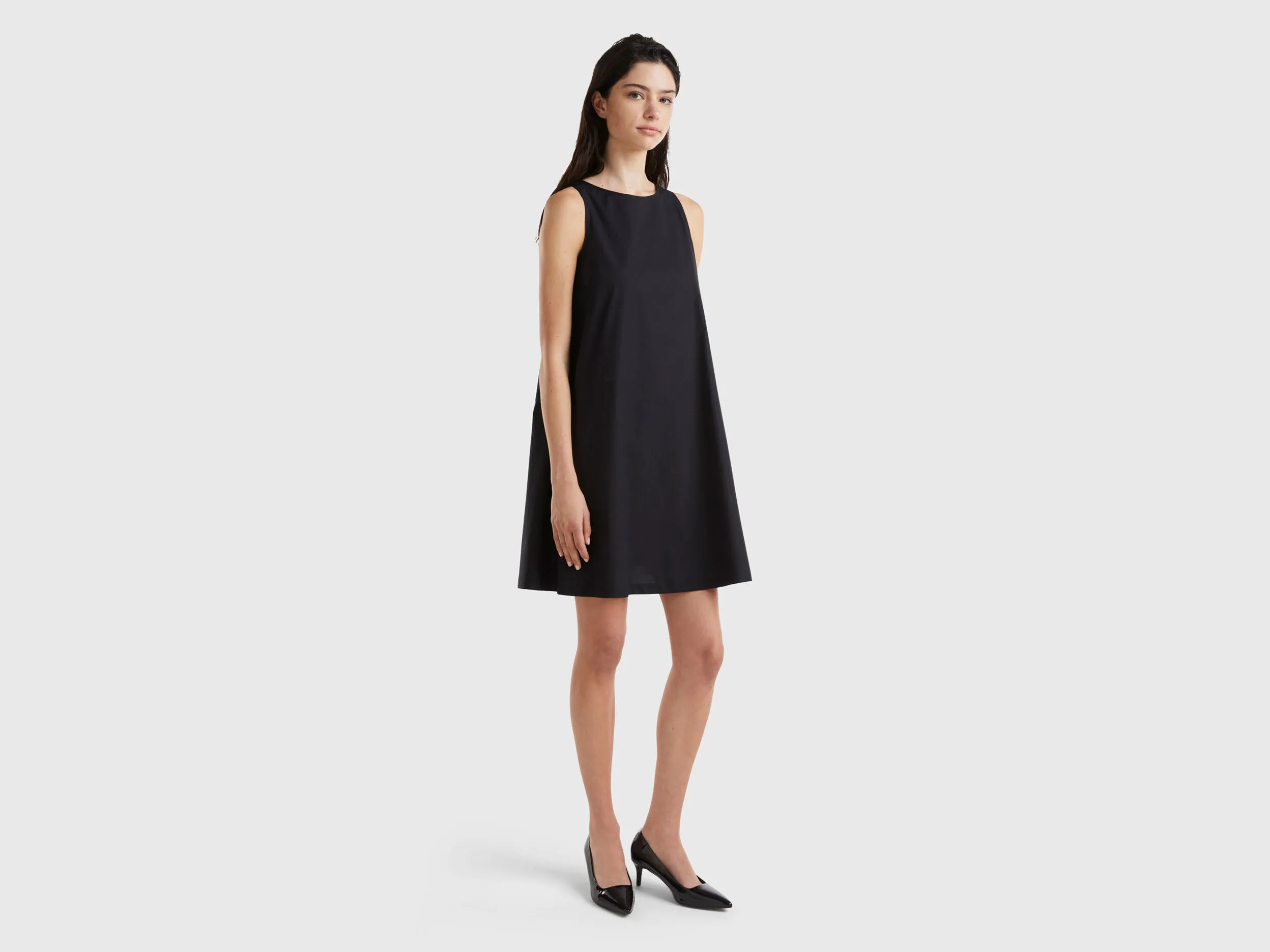 Vestido trapecio sin mangas