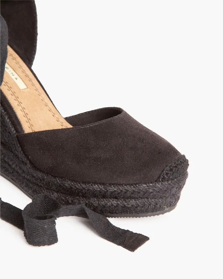 VIRGINIA BLACK  ALPARGATA CON PLATAFORMA VALENCIANA
