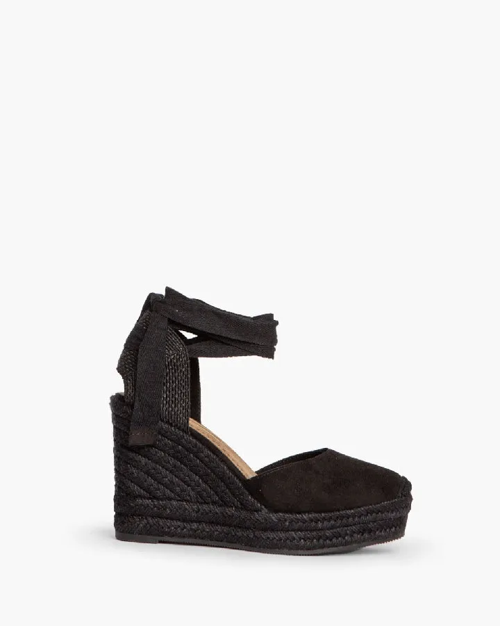 VIRGINIA BLACK  ALPARGATA CON PLATAFORMA VALENCIANA