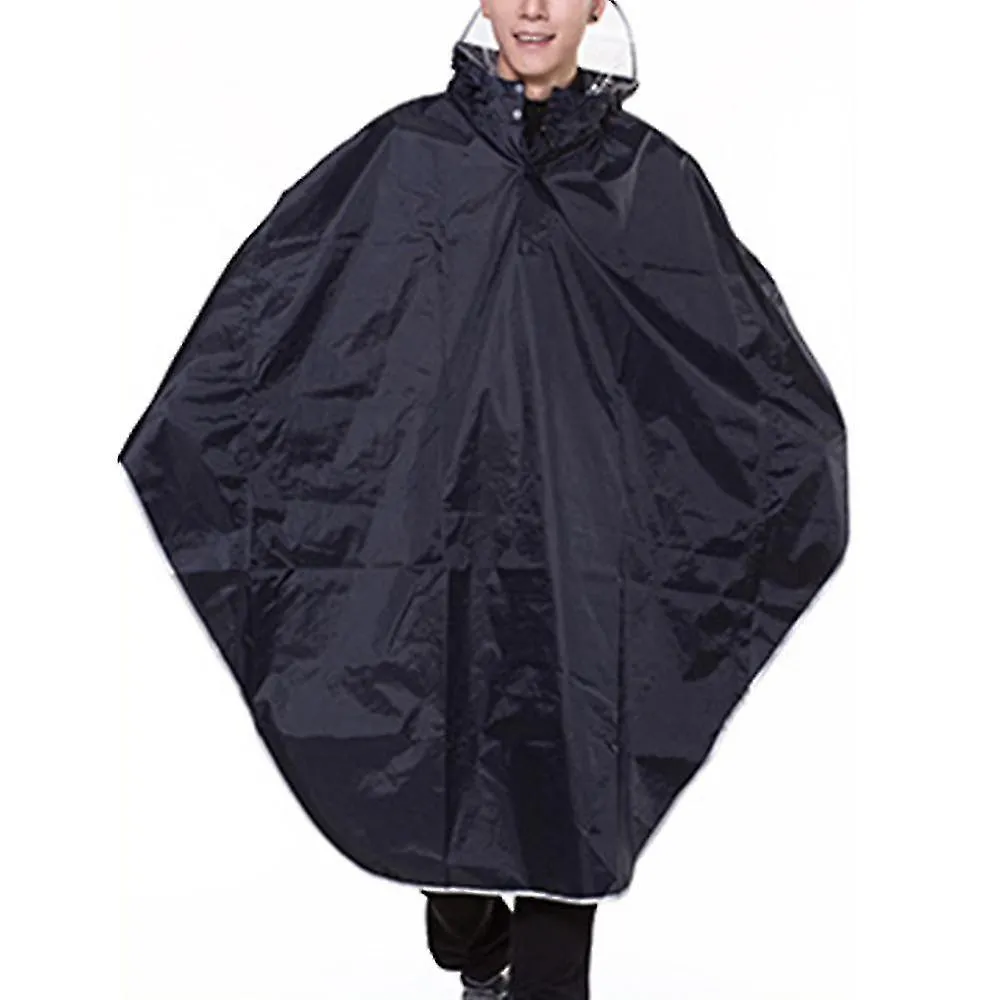 Waterproof Rain Poncho Bike Bicycle Rain Capes Reusable For Adults Dark Blue