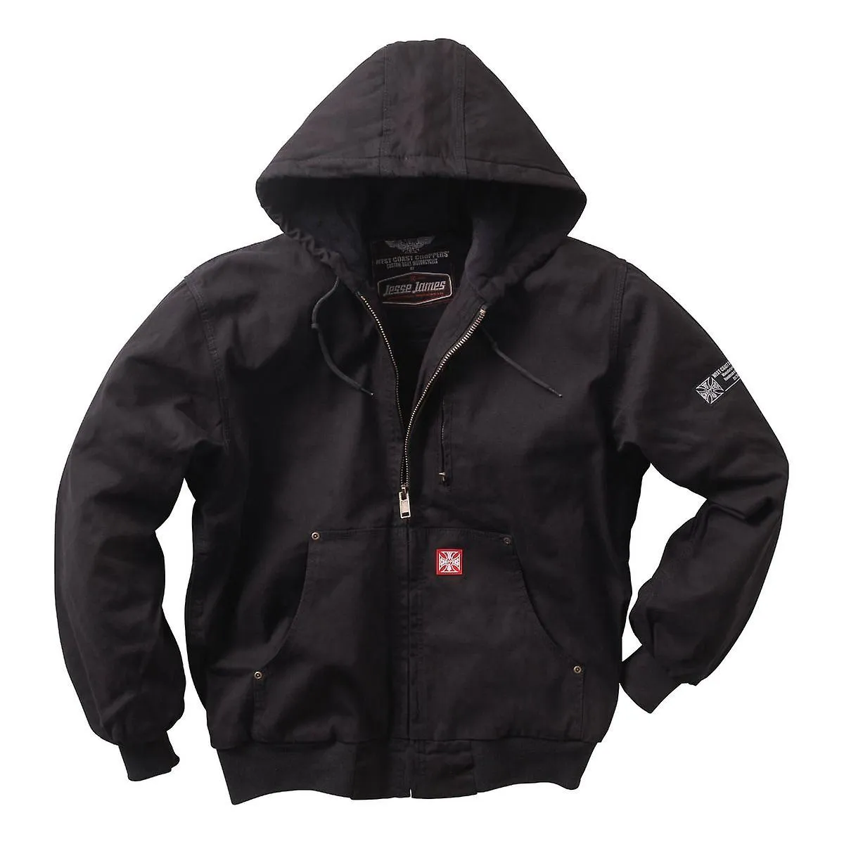 West Coast Choppers Chaqueta de transición para hombres Trabajo de lona de servicio pesado