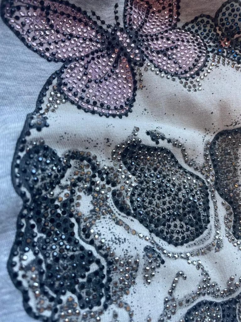 ZADIG & VOLTAIRE Polera Skull Strass