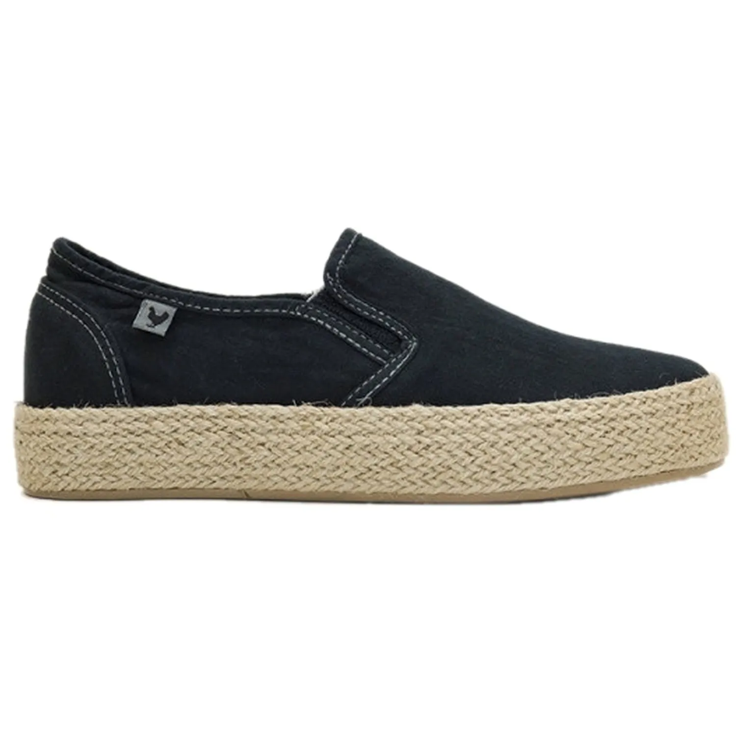 ZAPATILLAS DE LONA DE LONA NEGRO DE MUJER PITAS 2529436 (TALLAS DE 36 A 41)