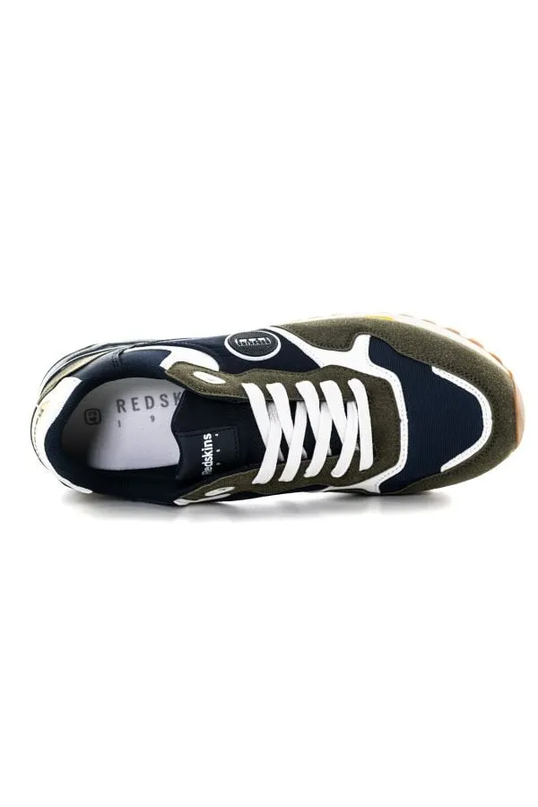 Zapatillas De Lona Hombre Redskins Oyati Kaki Marine Blanc