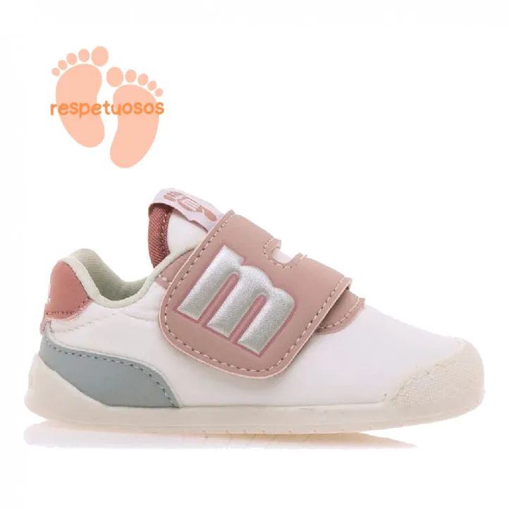 Zapatillas deporte MustangKids free azules y nude respetuosas