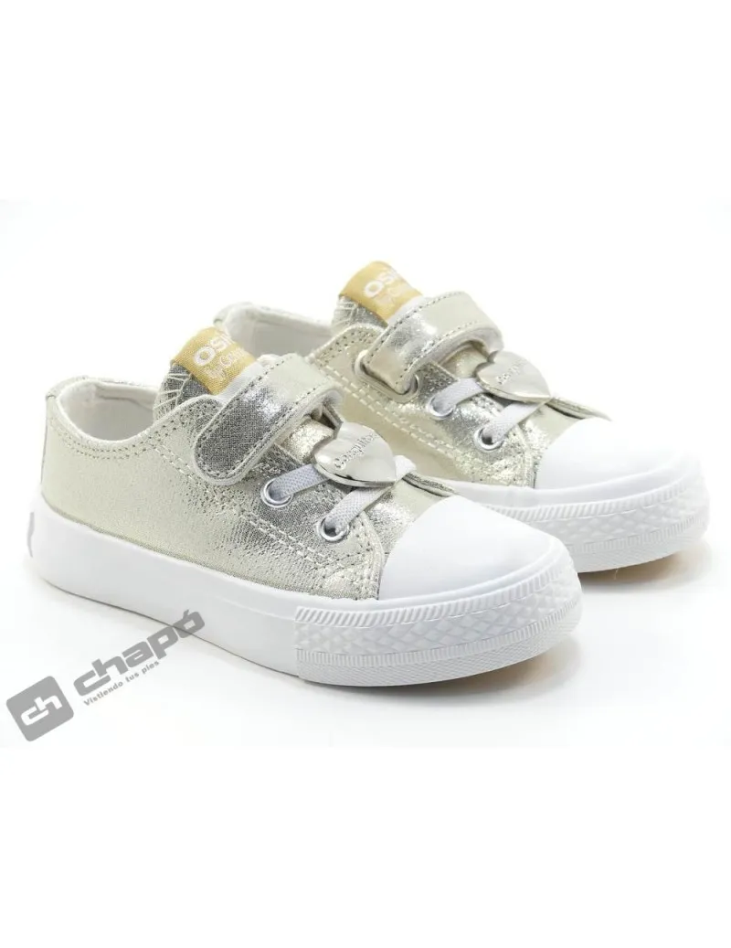 ZAPATILLAS DEPORTIVA PLATINO CONGUITOS OSSH141083GOLD23