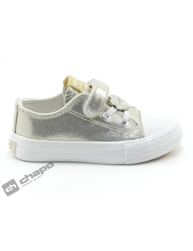 ZAPATILLAS DEPORTIVA PLATINO CONGUITOS OSSH141083GOLD23