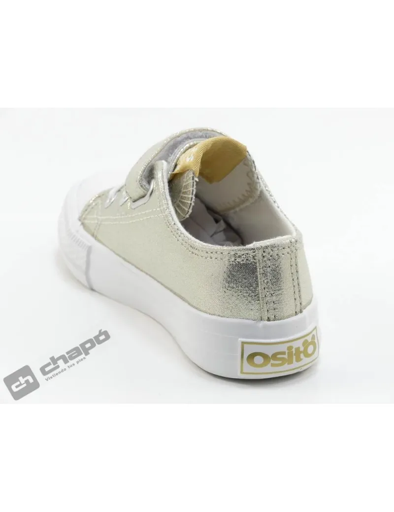 ZAPATILLAS DEPORTIVA PLATINO CONGUITOS OSSH141083GOLD23