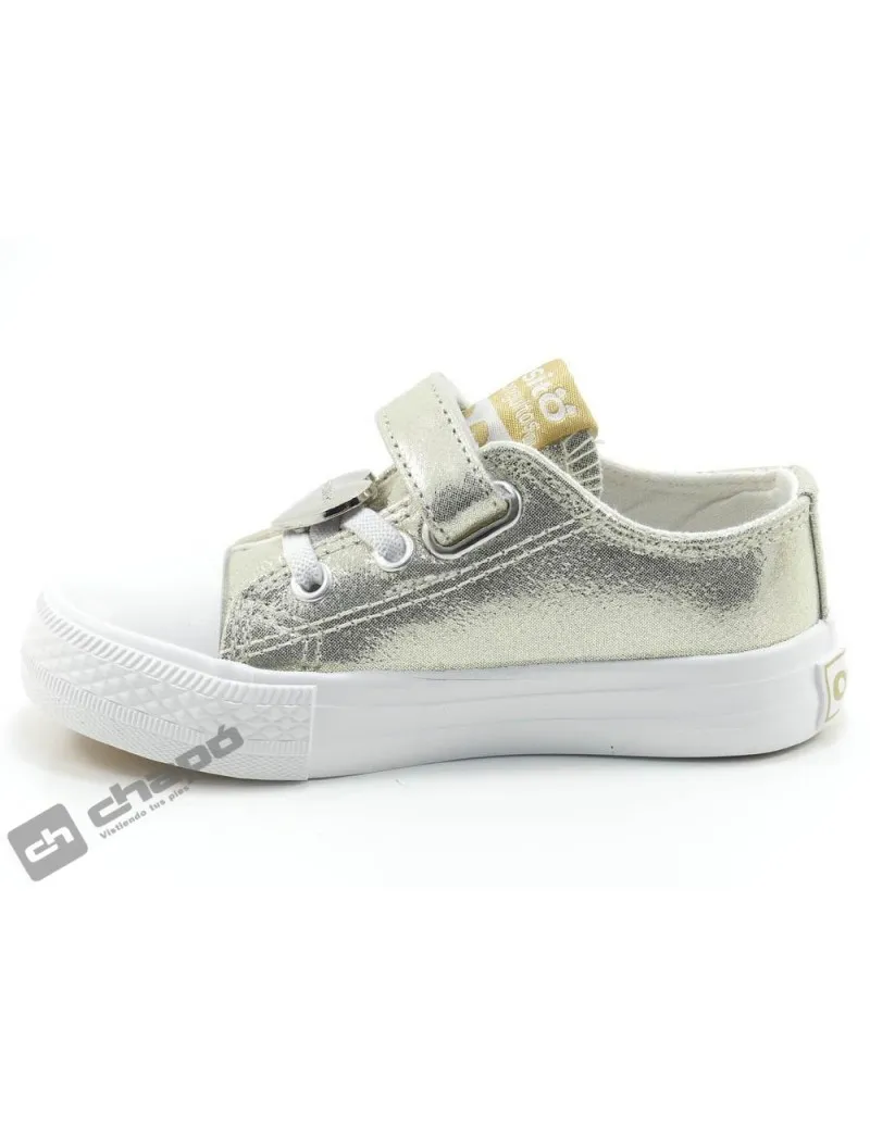 ZAPATILLAS DEPORTIVA PLATINO CONGUITOS OSSH141083GOLD23