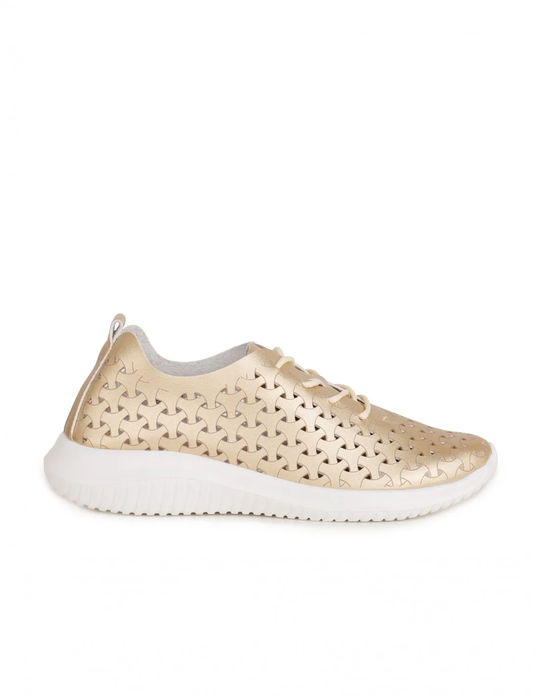 Zapatillas Ligeras Calados Doradas