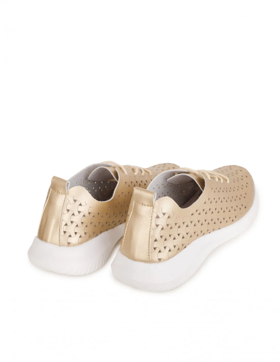 Zapatillas Ligeras Calados Doradas