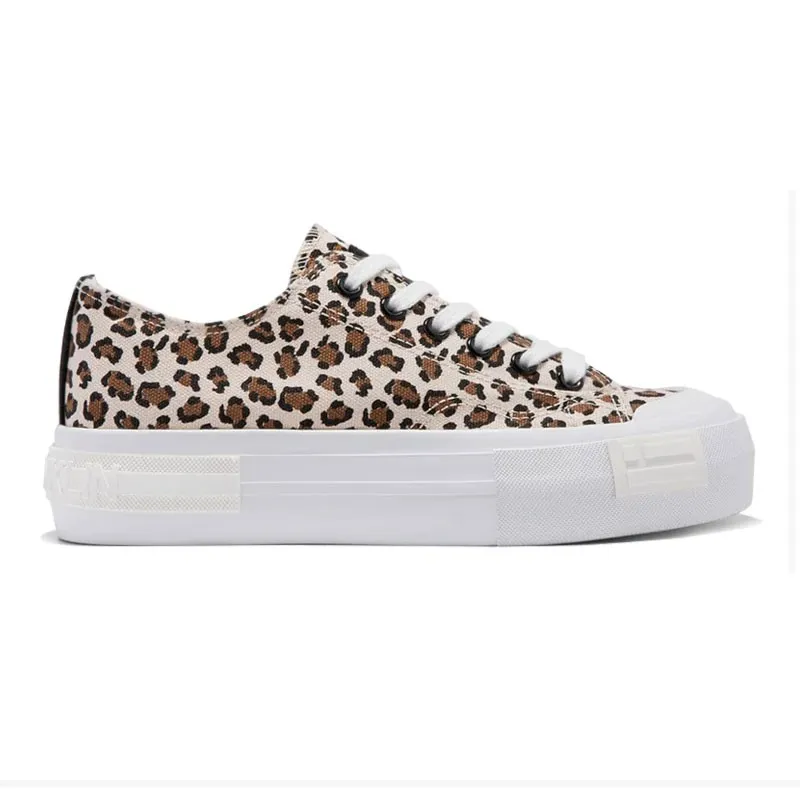 Zapatillas Lona D.franklin Dfsh389009 Mujer Cuero