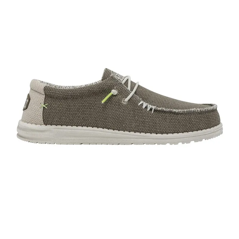 Zapatillas Lona Hey Dude Wally Braided Hombre Taupe