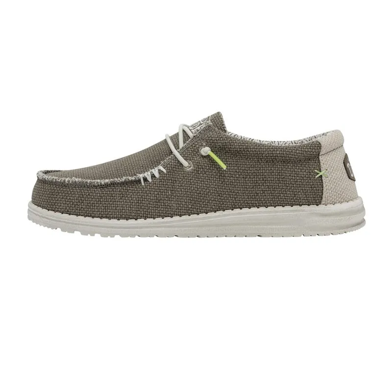 Zapatillas Lona Hey Dude Wally Braided Hombre Taupe