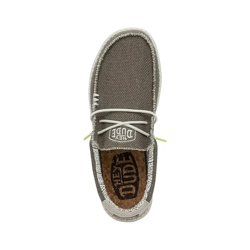 Zapatillas Lona Hey Dude Wally Braided Hombre Taupe