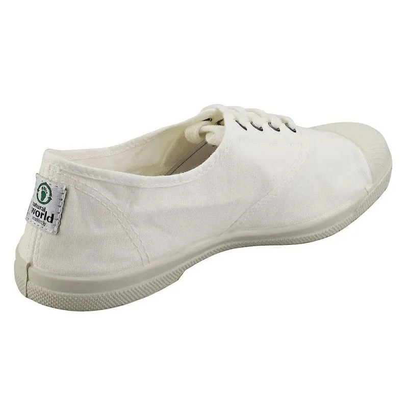 Zapatillas Lona Natural World 102 Mujer Blanco