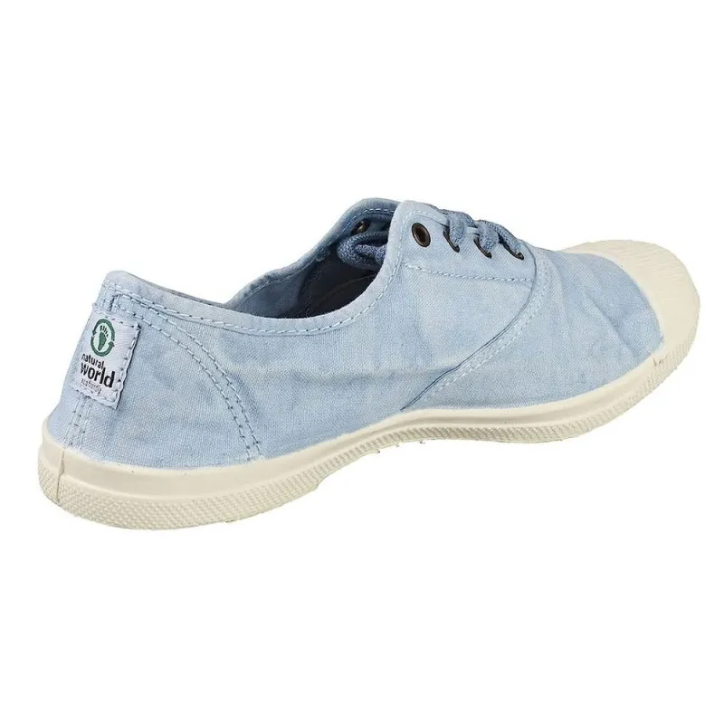 Zapatillas Lona Natural World 102e Mujer Celeste