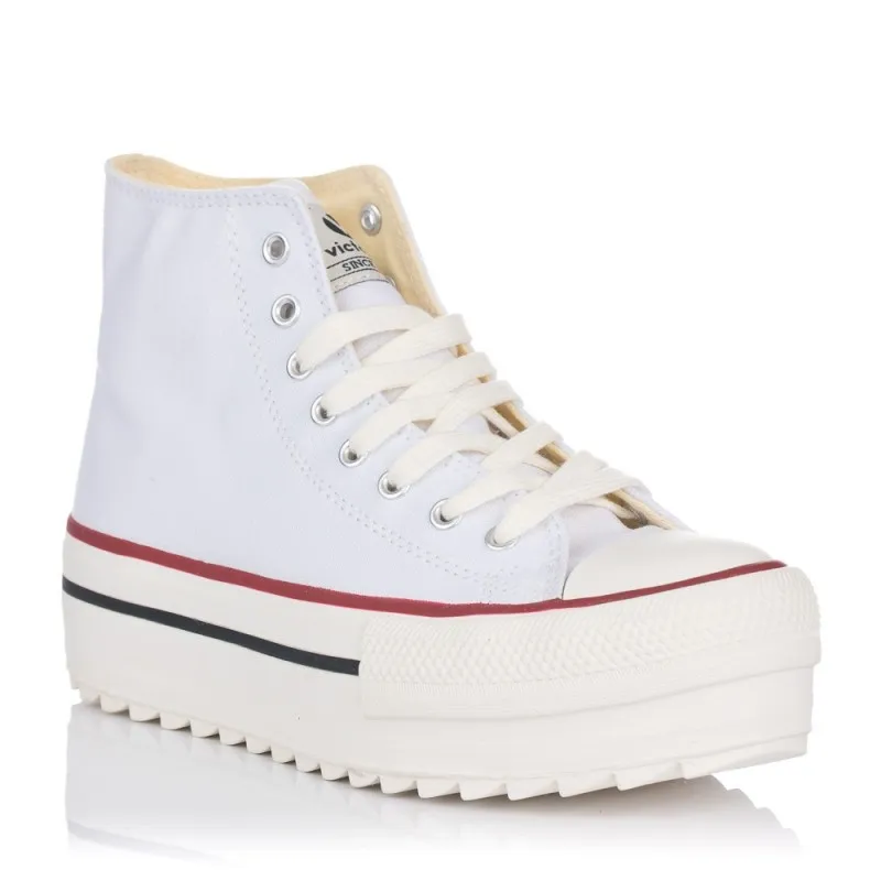 Zapatillas Lona Victoria 1061121 Mujer Blanco