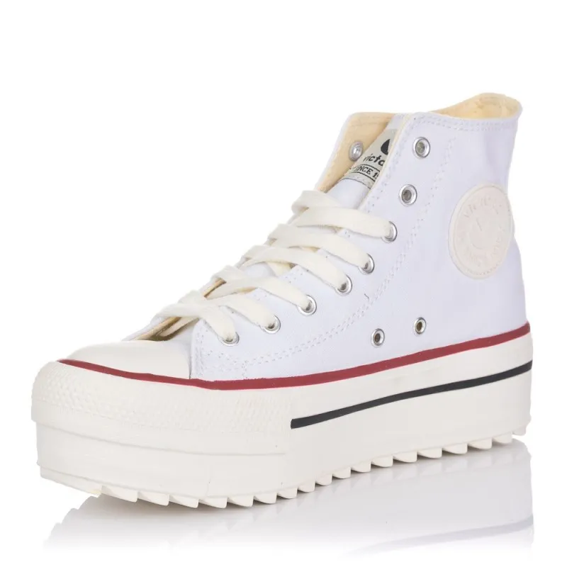Zapatillas Lona Victoria 1061121 Mujer Blanco