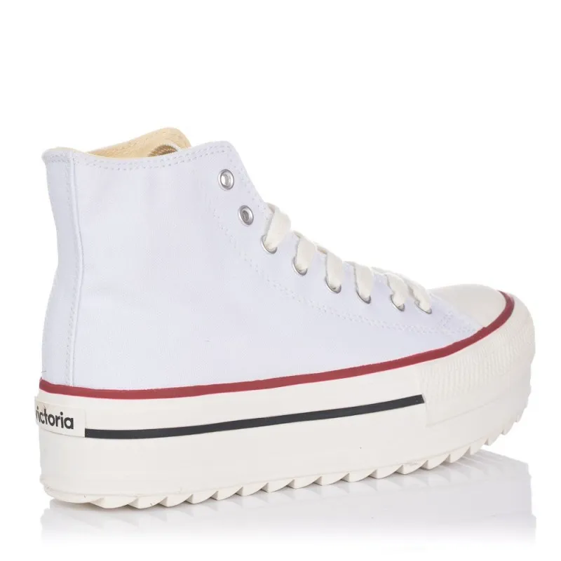 Zapatillas Lona Victoria 1061121 Mujer Blanco