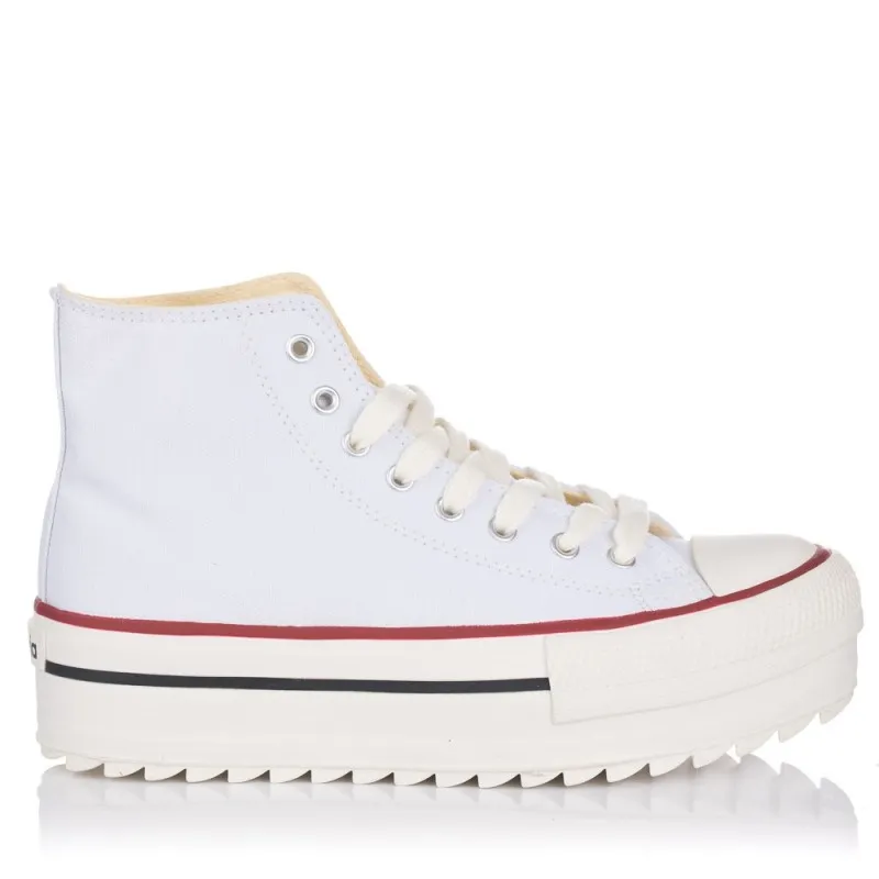 Zapatillas Lona Victoria 1061121 Mujer Blanco