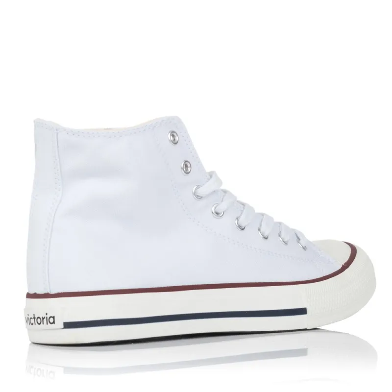 Zapatillas Lona Victoria 106500 Mujer Blanco