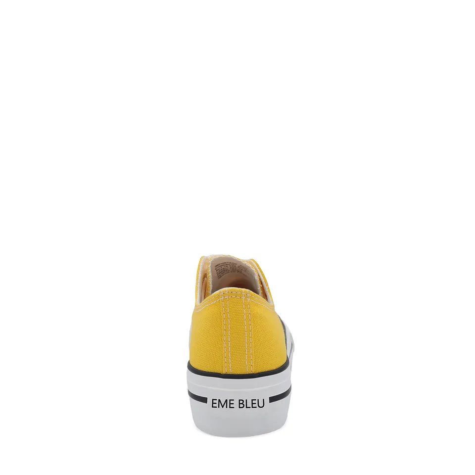 Zapatillas Mujer de Lona Retro Amarillas