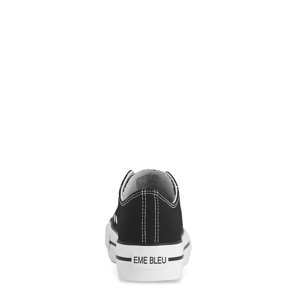 Zapatillas Mujer de Lona Retro Negras