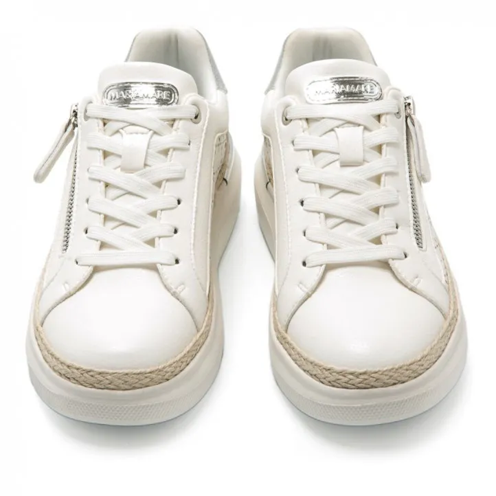 Zapatillas urban Maria Mare varese con detalles plateados y tira de yute