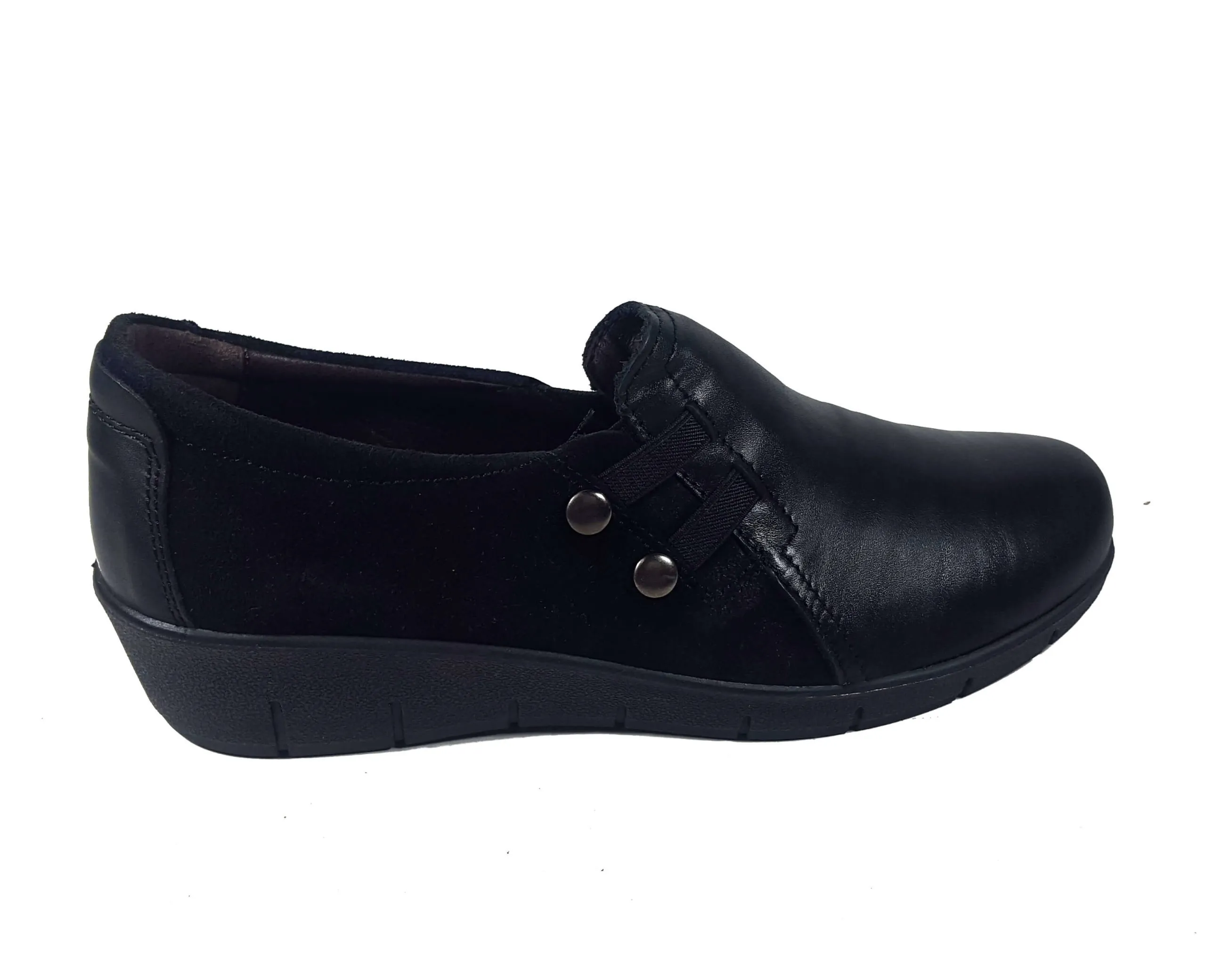 Zapato cuña con cierre elástico (Laura Azaña)