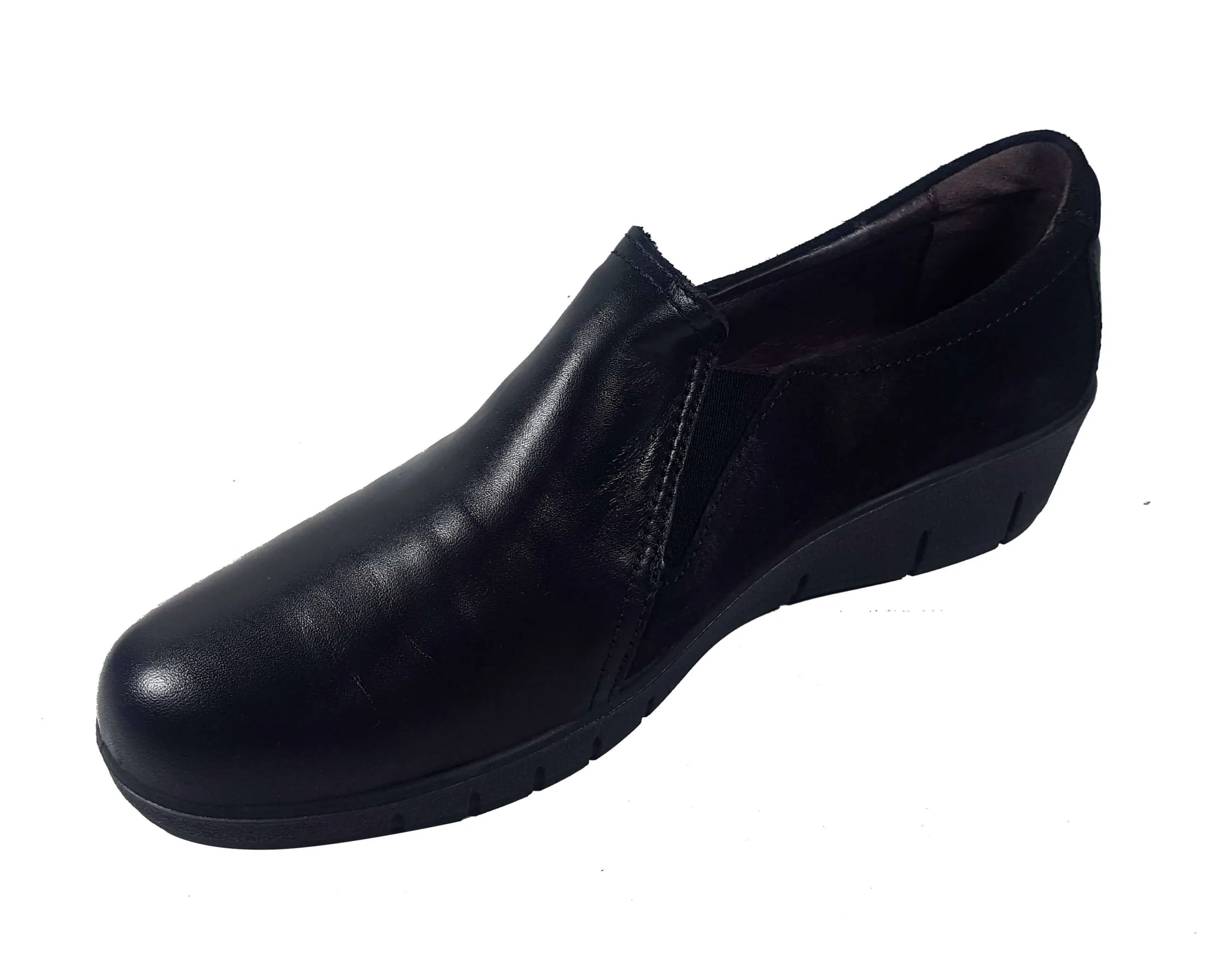 Zapato cuña con cierre elástico (Laura Azaña)